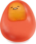 Gudetama Lazy Egg Yolk Cute Character in Sticky Stretchy Water Egg Squishy Toy (Red) Party Favors, Stress Balls, Birthday Gifts, Basket Fillers, Kawaii Squishies for Kids, Boys, Girls, Adults